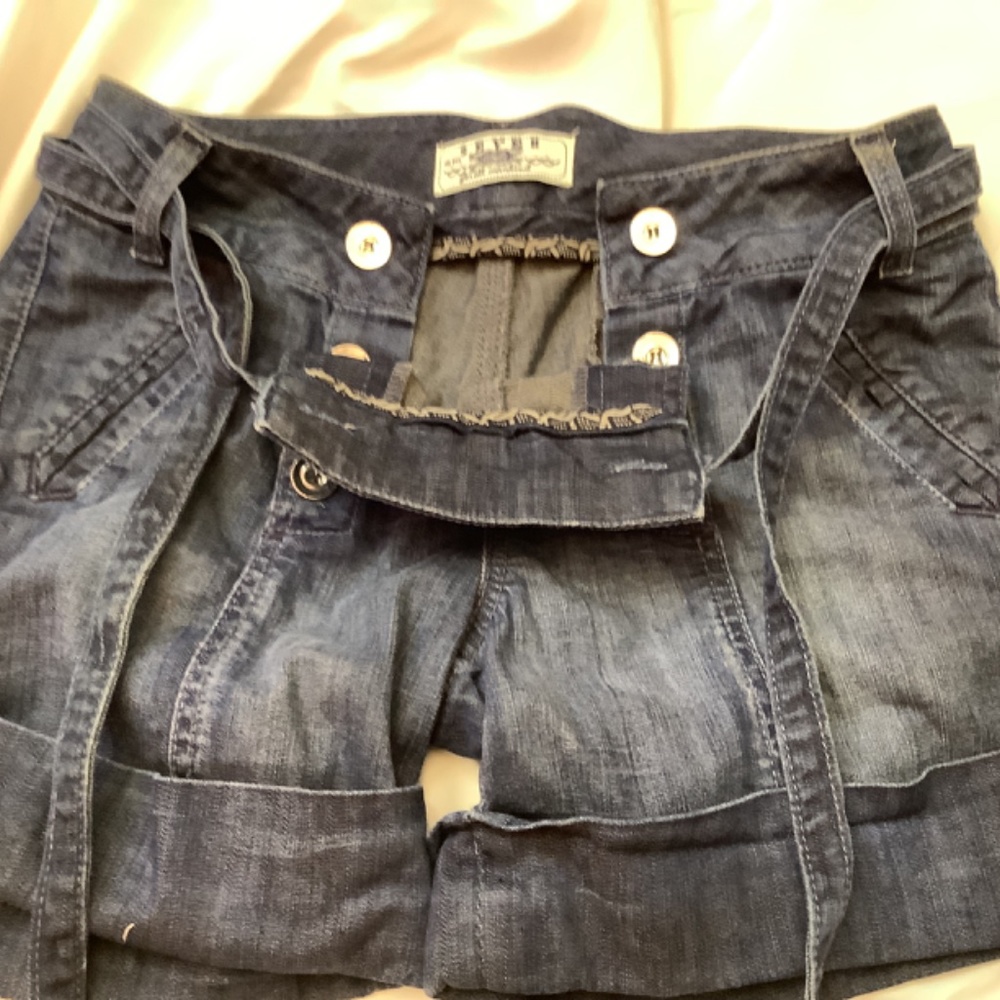Seven‎ for all mankind blue jean denim shorts size 26 - Picture 9 of 9